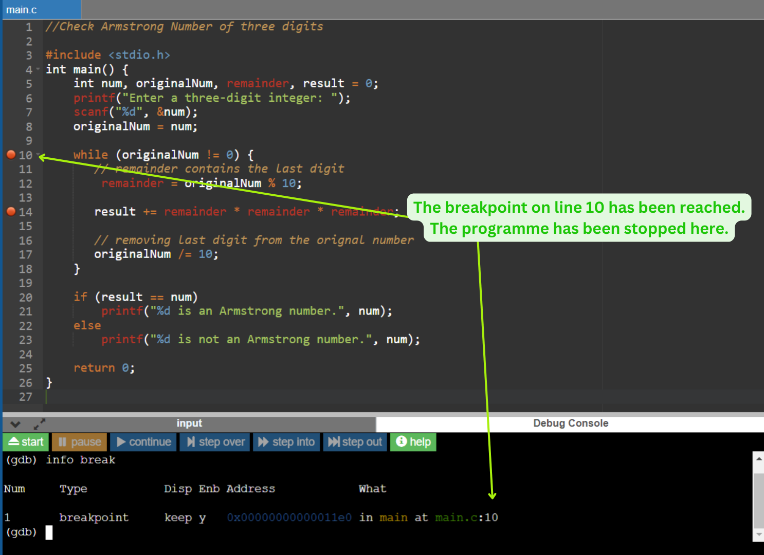 Online GDB Free Compiler for C++