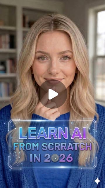 Cover frame from the reel "How to Learn AI Online"