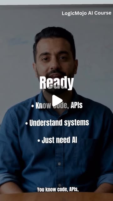 Cover frame of the LogicMojo reel “Software Developer → AI Engineer”