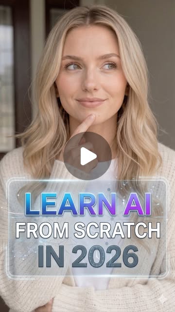 Cover frame of the LogicMojo reel “Learn AI from Scratch in 2026”