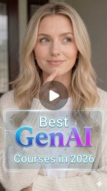 Cover frame of the LogicMojo reel “Best GenAI Courses in 2026”