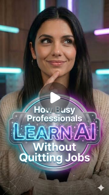 Cover frame of the LogicMojo reel “How Busy Professionals Learn AI Without Quitting”