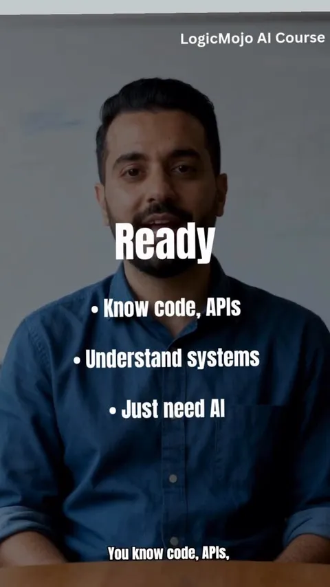 LogicMojo AI & ML Course — built for developers moving into AI